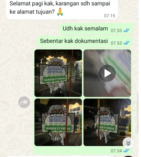 Pengiriman Papan Bunga Selamat Cihara