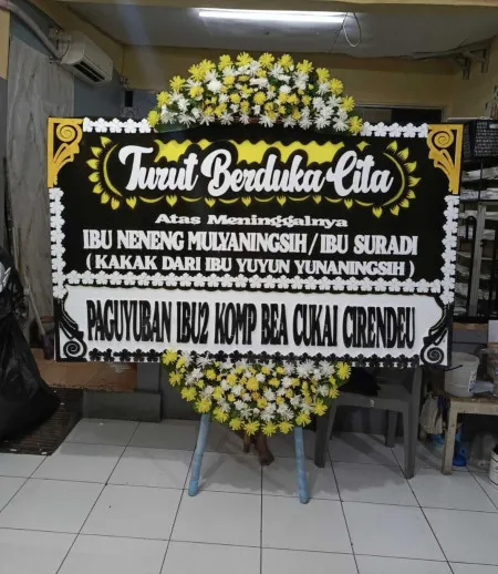 Papan Bunga Duka Cihara